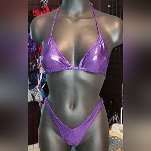 Figure/Bodybuilding/Physique Spandex suit-Purple (competition, posing…